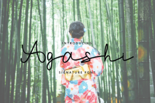 Agashi: A Light and Charming Script Font That Elevates Real-World Design Work