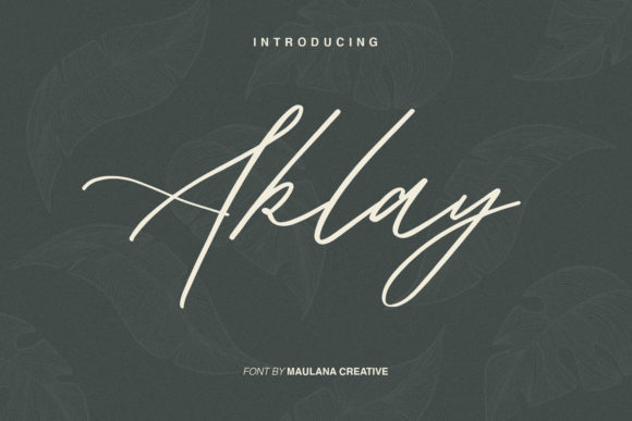 Aklay: The Smooth, Stunning Script Font That Feels Like Handwritten Elegance—Without the Effort