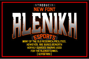 Alenikh Sports: The Bold Blackletter Font Built for Impact in Gaming and Sports Design