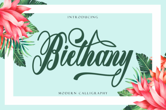 Biethany: A Playful, Elegant Script Font for Stunning Designs
