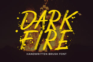 Dark Fire: Raw Brush Font for Authentic Design