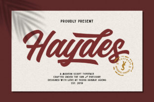 Haydes: The Playful, Bold Script Font That Makes Your Words Stand Out