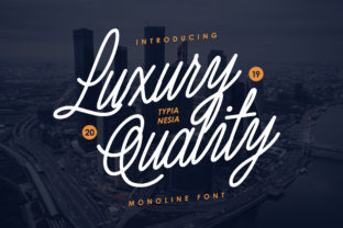 Luxury Quality Font: The Elegant Monoline Script for Timeless Design