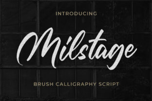 Milstage: A Brush Calligraphy Script Font for Expressive, Hand-Drawn Typography