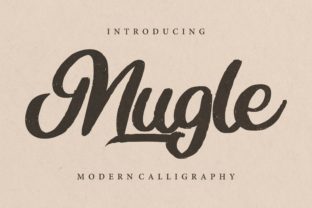 Mugle: A Refined Calligraphy Script Font