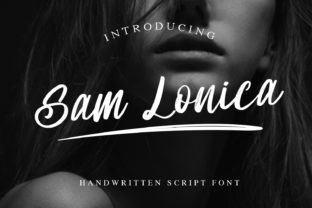 Sam Lonica: A Stylish Editorial Script Font for Expressive Typography