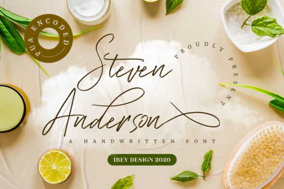 Steven Anderson: A Luxurious Handwritten Script Font for Crafters and Designers